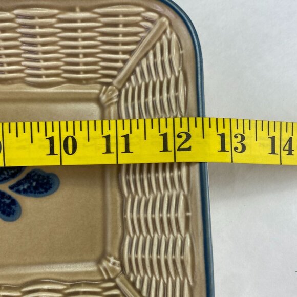 Vintage Pfaltzgraff Folk Art Bread Basket Tray - Picture 10 of 12